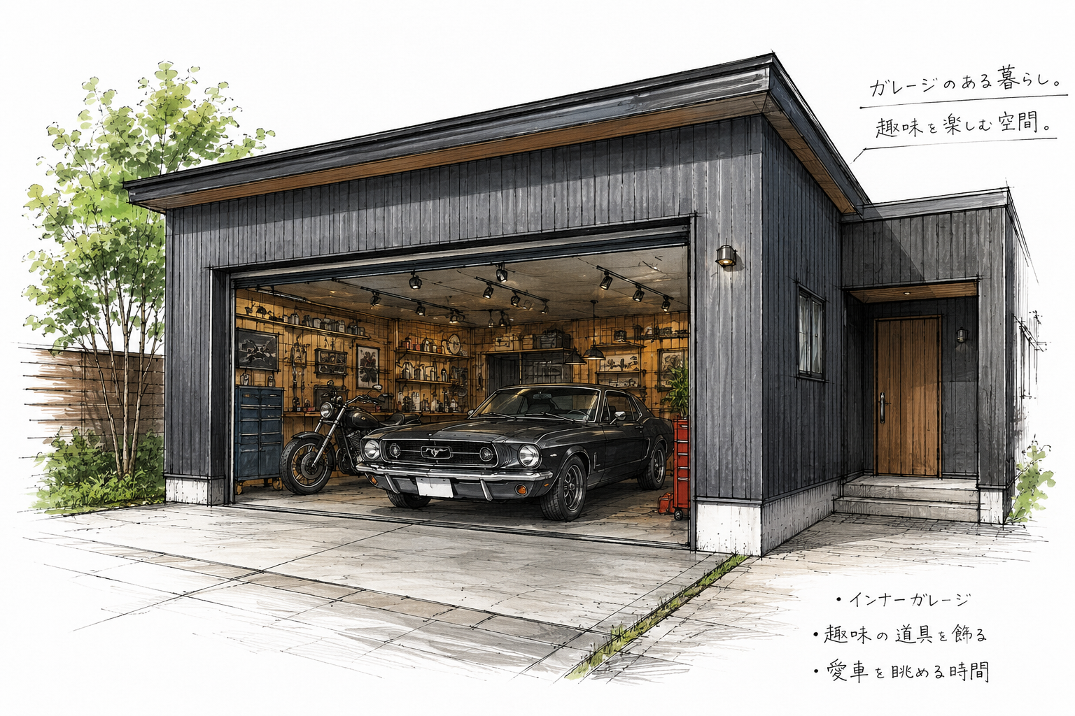 ガレージのある家 アイキャッチ画像